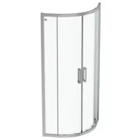 Полукръгла душ кабина с плъзгащи се врати 80x80 Ideal Standard Connect 2 хромиран профил