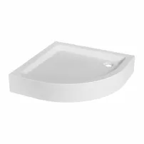 Полукръгло душ корито Invena 80x80 бяло