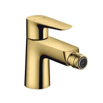 Смесител за биде Hansgrohe Talis E с лъскаво златист изскачащ клапан