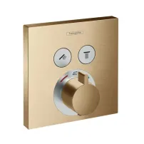 Смесител за душ Hansgrohe ShowerSelect, скрит, матиран бронз, 2 функции