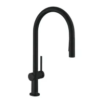 Смесител за кухня Hansgrohe Talis M54 210 черен с издърпващ се душ с 2 вида струя