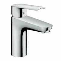Смесител за умивалник Hansgrohe Logis E 100 с едноръкохватков механизъм, гланциран хром