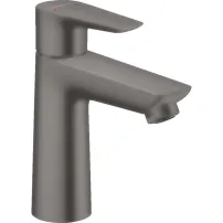 Смесител за умивалник Hansgrohe Talis E 110 с черен изскачащ вентил - матиран хром