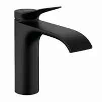 Смесител за умивалник Hansgrohe Vivenis 110, матово черен, с изскачащ вентил