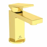 Смесител за умивалник Ideal Standard Atelier Extra Piccolo, златист цвят, с метален изскачащ клапан