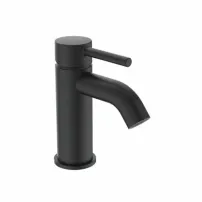 Смесител за умивалник Ideal Standard Ceraline с матово черен метален изскачащ клапан