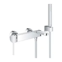 Смесител за вана и душ Grohe Plus, гланциран хром, с душ комплект
