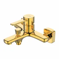 Смесител за вана и душ Invena Glamour gold
