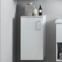 Среден стенен шкаф KolpaSan Evelin MDF бял 70x37 см