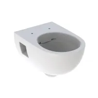 Стенна тоалетна чиния Geberit Selnova Rimfree без бял капак с частично затворена форма
