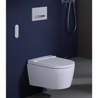 Стенна тоалетна Geberit Aquaclean Sela с електрическо биде, алпийско бяло