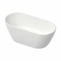 Свободностояща вана от композитен материал Duravit D-Neo DuraSolid 160x75 см бяла