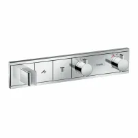 Термостатичен смесител за душ Hansgrohe RainSelect, хром, 2 функции, с портиер