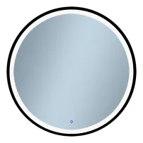 Venti Rund Led II огледало с осветление 80 см, черно