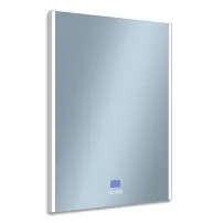 Venti Timeled сребристо LED огледало с подсветка 60 см x 80 см