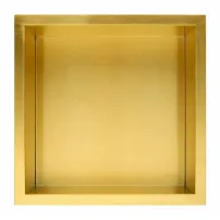 Вграден рафт Balneo Wall-Box квадратен 30x30x7 см, матово злато