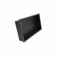 Вграден рафт Balneo Wall-Box правоъгълен, 60x30x10 см, четкано черен