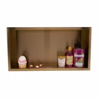 Вграден рафт Balneo Wall-Box правоъгълен, 60x30x7 см, матово медно покритие