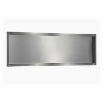 Вграден рафт Balneo Wall-Box правоъгълен 90x30x7 см без рамка, матирана неръждаема стомана