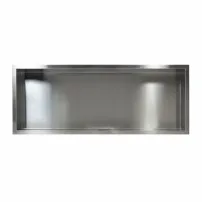 Вграден рафт Balneo Wall-Box правоъгълен, 90x30x7 см, полирана неръждаема стомана