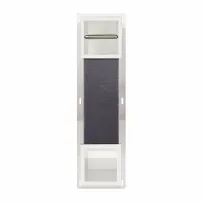 Вграден рафт Balneo Wall-Box с държач за тоалетна хартия, матово бял