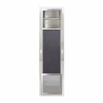 Вграден рафт с държач за тоалетна хартия Balneo Wall-Box, матирана неръждаема стомана