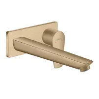 Вграден смесител за умивалник Hansgrohe Talis E 22.5 см, четкан бронз