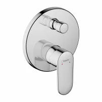 Вграден смесител за вана и душ Hansgrohe Vernis Blend без скрито тяло, гланциран хром