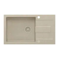 Вградена мивка Quadron Pop Christian 136 XL от композит, пясъчно бежова, 78x45 см