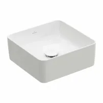 Villeroy&Boch Collaro квадратна мивка за плот 38 см бяла