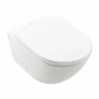 Villeroy&Boch Subway 3.0 CeramicPlus TwistFlush комплект за окачване на тоалетна чиния с капак с плавно затваряне, бял