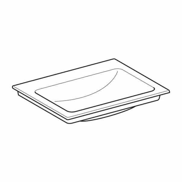 Умивалник Geberit One Slim 60 см, бял гланц KeraTect, за мебели picture - 5