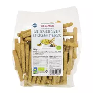 Sticks din grau integral cu susan si alge marine bio 100g Algamar PROMO