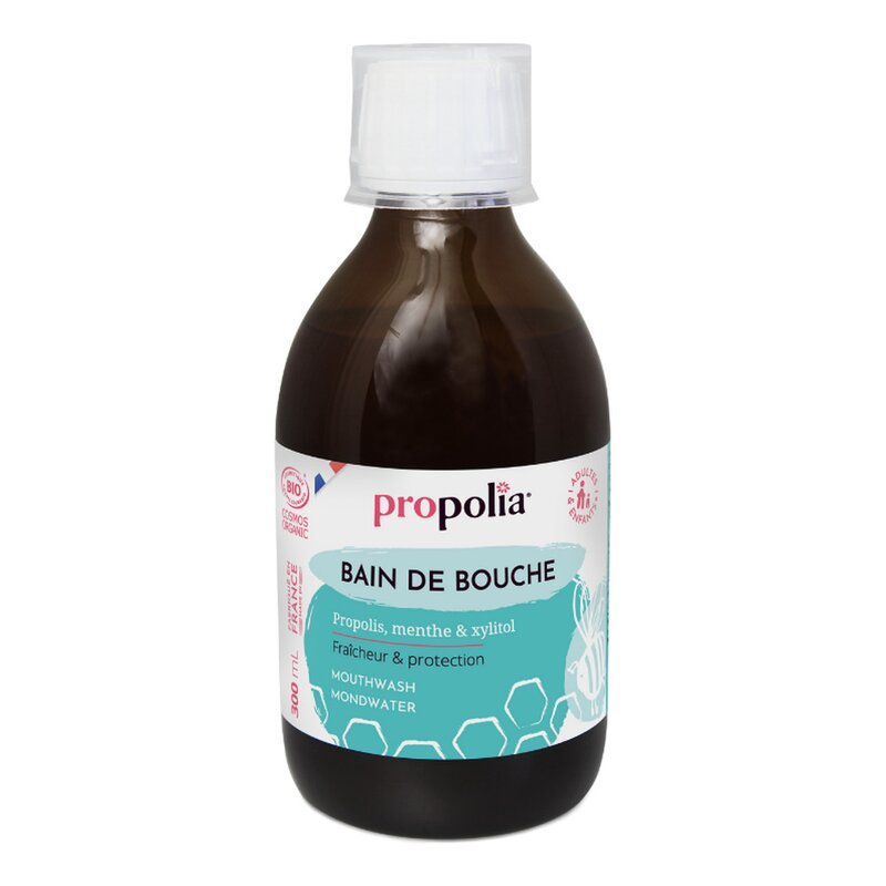 Apa de gura cu propolis, menta si xylitol ecologica 300ml Propolia
