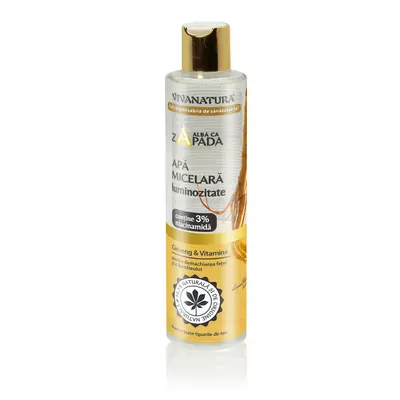 Apa micelara pentru luminozitate, Alba ca Zapada cu Ginseng si vitamine, 250 ml, Leonard Radutz Formula, VivaNatura