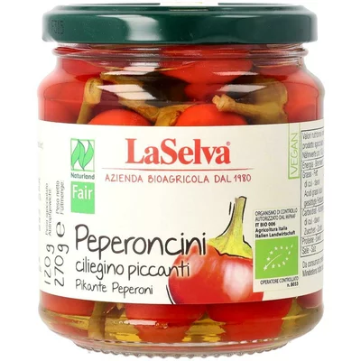 Ardei iuti Peperoncini in otet bio 270g La Selva