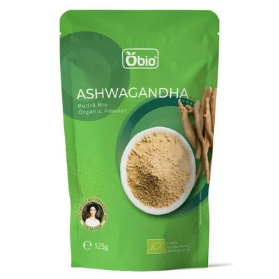 Ashwagandha pulbere bio 125g PRET REDUS