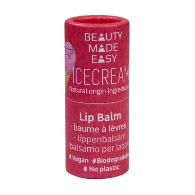 Balsam buze vegan, zero plastic, Ice Cream, 5.5g, Beauty Made Easy