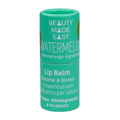 Balsam buze vegan, zero plastic, Watermelon, 5.5g, Beauty Made Easy