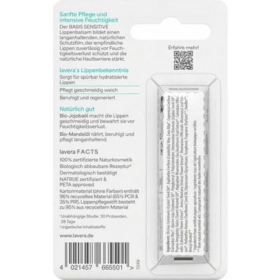 Balsam de buze cu ulei de jojoba si ulei de migdale 4.5g Lavera