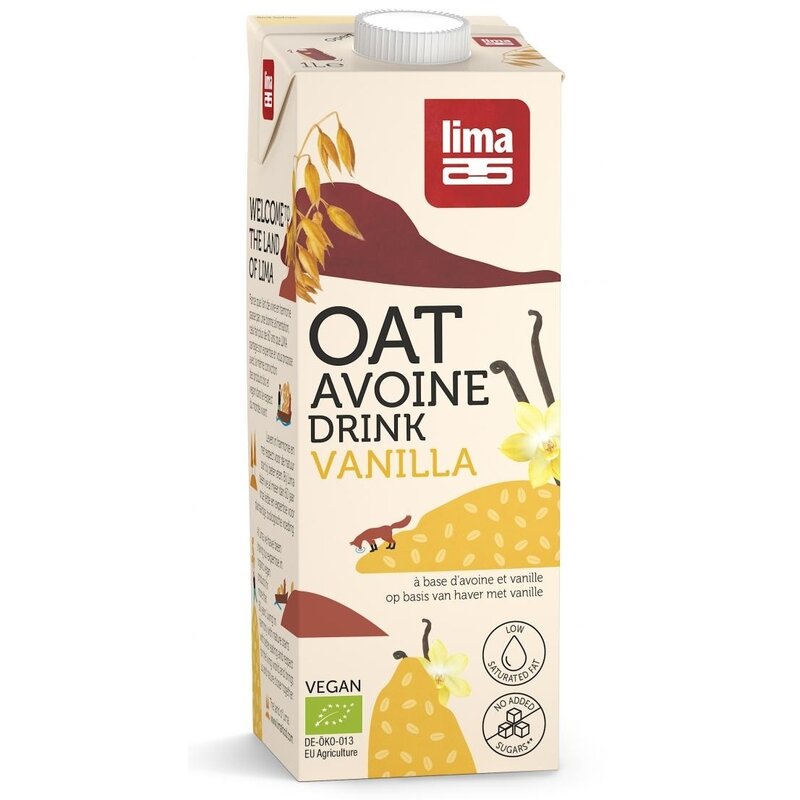 Bautura vegetala de ovaz cu vanilie bio 1l