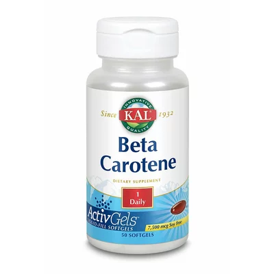 Beta Carotene, KAL, 50 capsule moi, Secom PRET REDUS