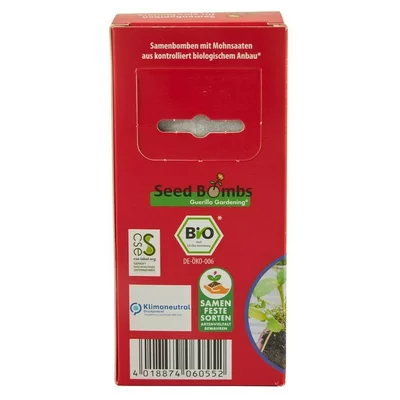 Bilute cu seminte pentru semanat - seminte de mac bio 8 bucati Aries