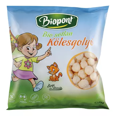 Bilute din mei expandat pentru copii, fara gluten, bio 75g Biopont PROMO
