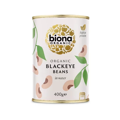 Fasole alba blackeye bio 400g Biona PRET REDUS