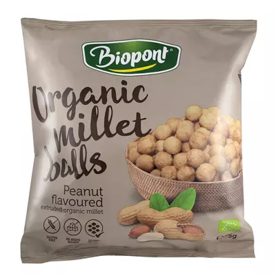 Bilute din mei expandat cu arahide, fara gluten, bio 75g Biopont PROMO