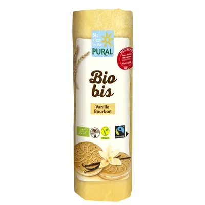 Biscuiti din grau cu vanilie Bourbon bio 320g Pural