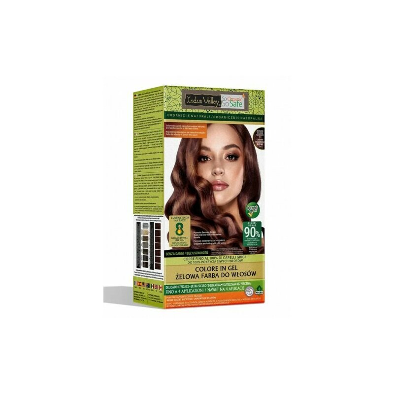 Blond Inchis Aramiu 7.40 Vopsea henna gel fara amoniac, Indus Valley