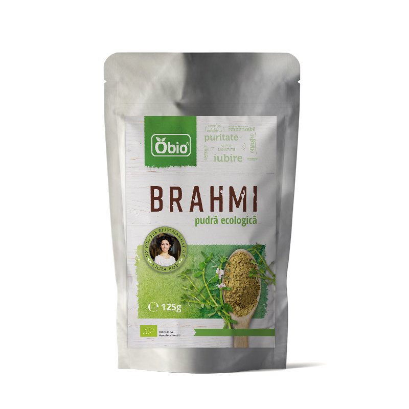 Brahmi pulbere bio, 125g - obio