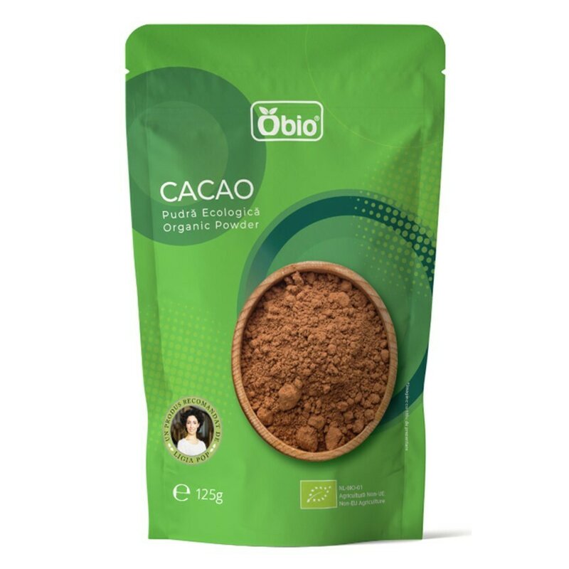 Cacao pudra bio 125g Obio